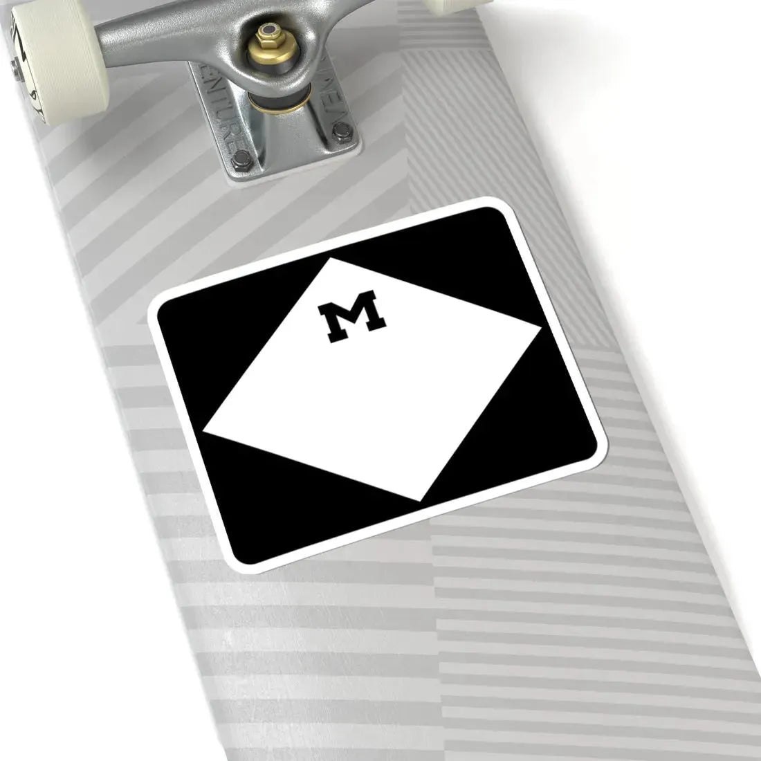 M-Blank3 (Michigan) (Road Sign) STICKER Vinyl Kiss-Cut Decal - The Sticker Space