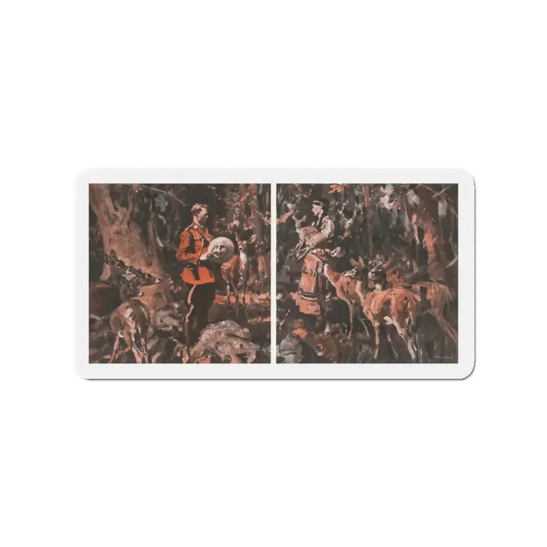 M'sieu Sweetheart (Pt. 2-1), McCall's, July 1930 (Magazine Illustration) Refrigerator Magnet 3 Inch - The Sticker Space