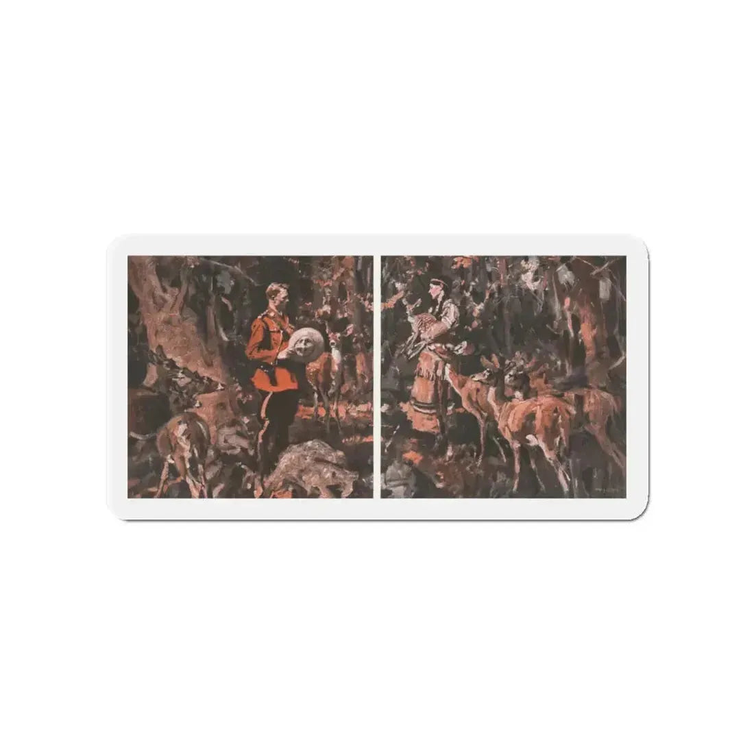 M'sieu Sweetheart (Pt. 2-1), McCall's, July 1930 (Magazine Illustration) Refrigerator Magnet 4 Inch - The Sticker Space