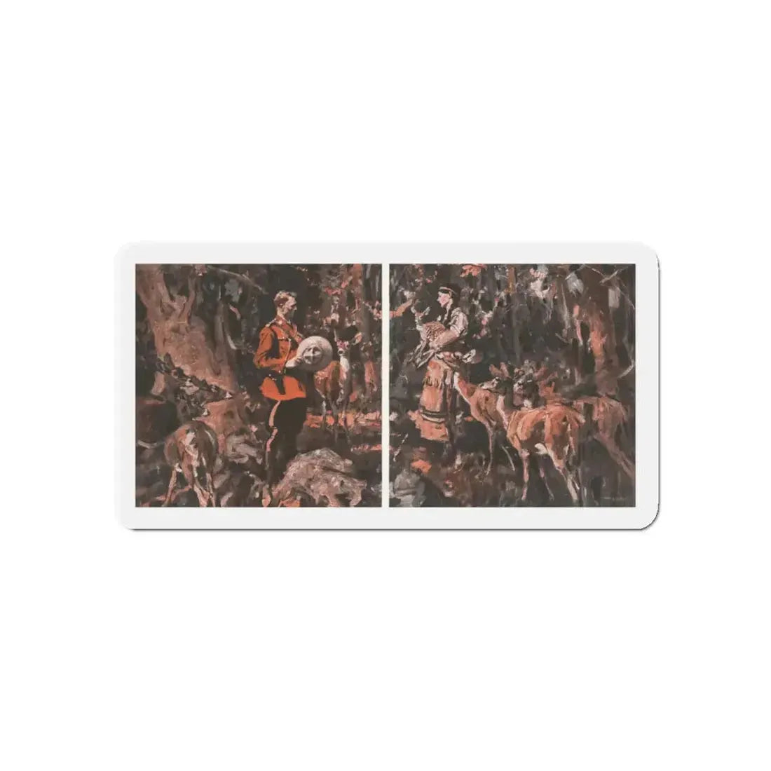 M'sieu Sweetheart (Pt. 2-1), McCall's, July 1930 (Magazine Illustration) Refrigerator Magnet 5 Inch - The Sticker Space