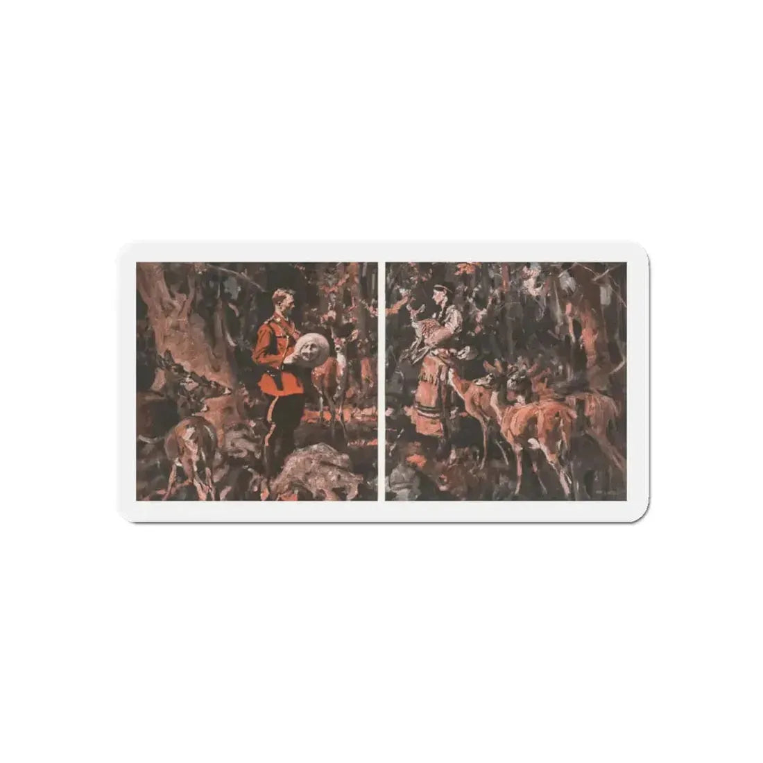 M'sieu Sweetheart (Pt. 2-1), McCall's, July 1930 (Magazine Illustration) Refrigerator Magnet 6 Inch - The Sticker Space