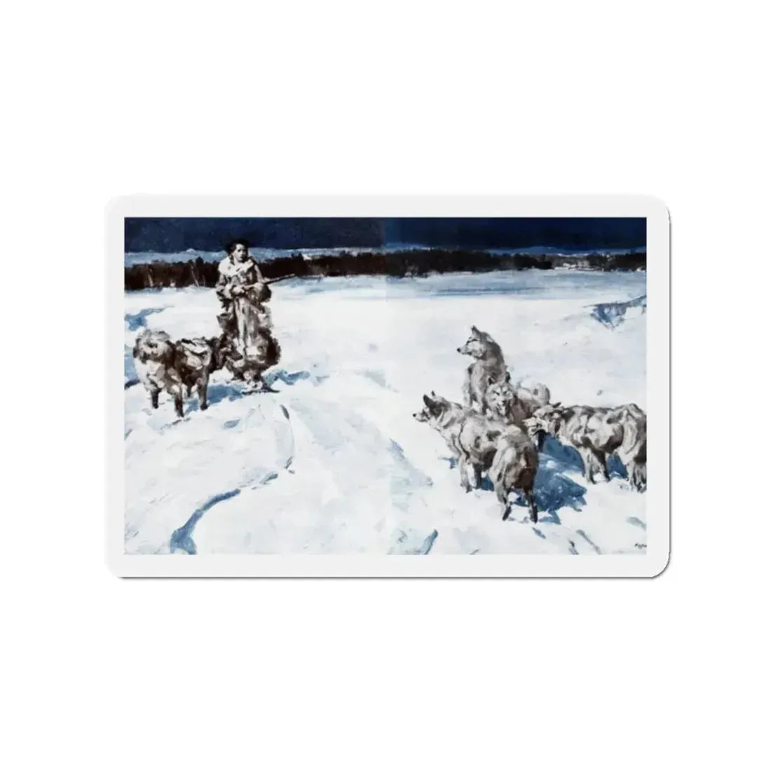 M'sieu Sweetheart (Pt. 4), McCall's, September 1930 (Magazine Illustration) Refrigerator Magnet 2 Inch - The Sticker Space