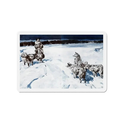 M'sieu Sweetheart (Pt. 4), McCall's, September 1930 (Magazine Illustration) Refrigerator Magnet 2 Inch - The Sticker Space