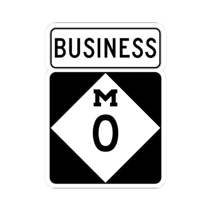 M-TempBus (Michigan) (Road Sign) STICKER Vinyl Kiss-Cut Decal - The Sticker Space
