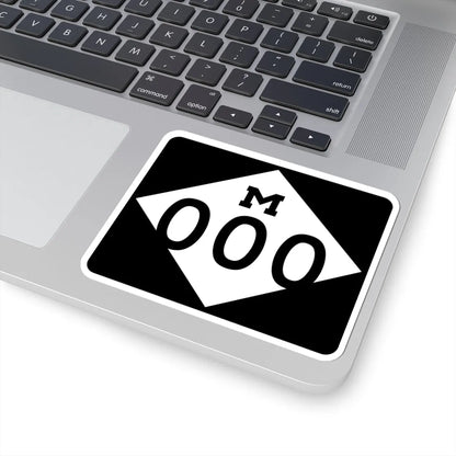 M-Template3 (Michigan) (Road Sign) STICKER Vinyl Kiss-Cut Decal - The Sticker Space