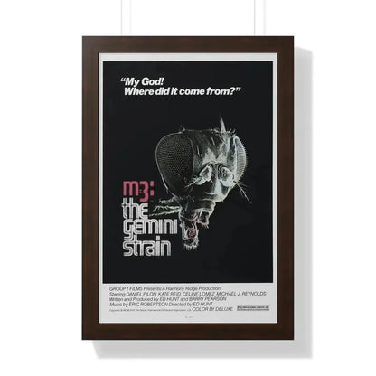 M3 THE GEMINI STRAIN 1979 - Framed Movie Poster 16″ x 24″ Walnut - The Sticker Space
