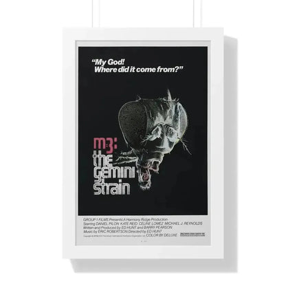 M3 THE GEMINI STRAIN 1979 - Framed Movie Poster 16″ x 24″ White - The Sticker Space