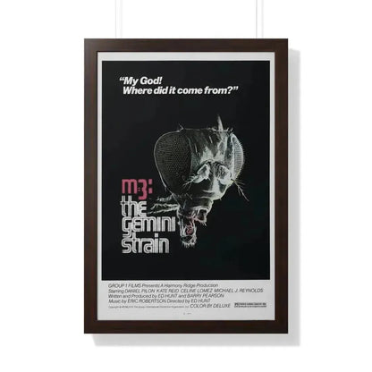 M3 THE GEMINI STRAIN 1979 - Framed Movie Poster 20" x 30" Walnut - The Sticker Space
