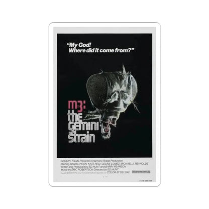 M3 THE GEMINI STRAIN 1979 Movie Poster - STICKER Vinyl Kiss-Cut Decal 2 Inch White - The Sticker Space