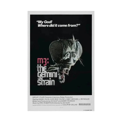 M3 THE GEMINI STRAIN 1979 - Paper Movie Poster - The Sticker Space