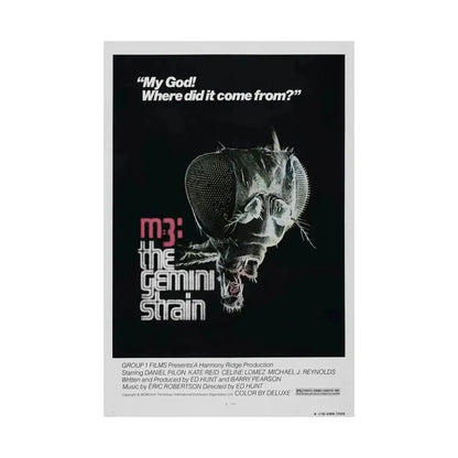 M3 THE GEMINI STRAIN 1979 - Paper Movie Poster - The Sticker Space