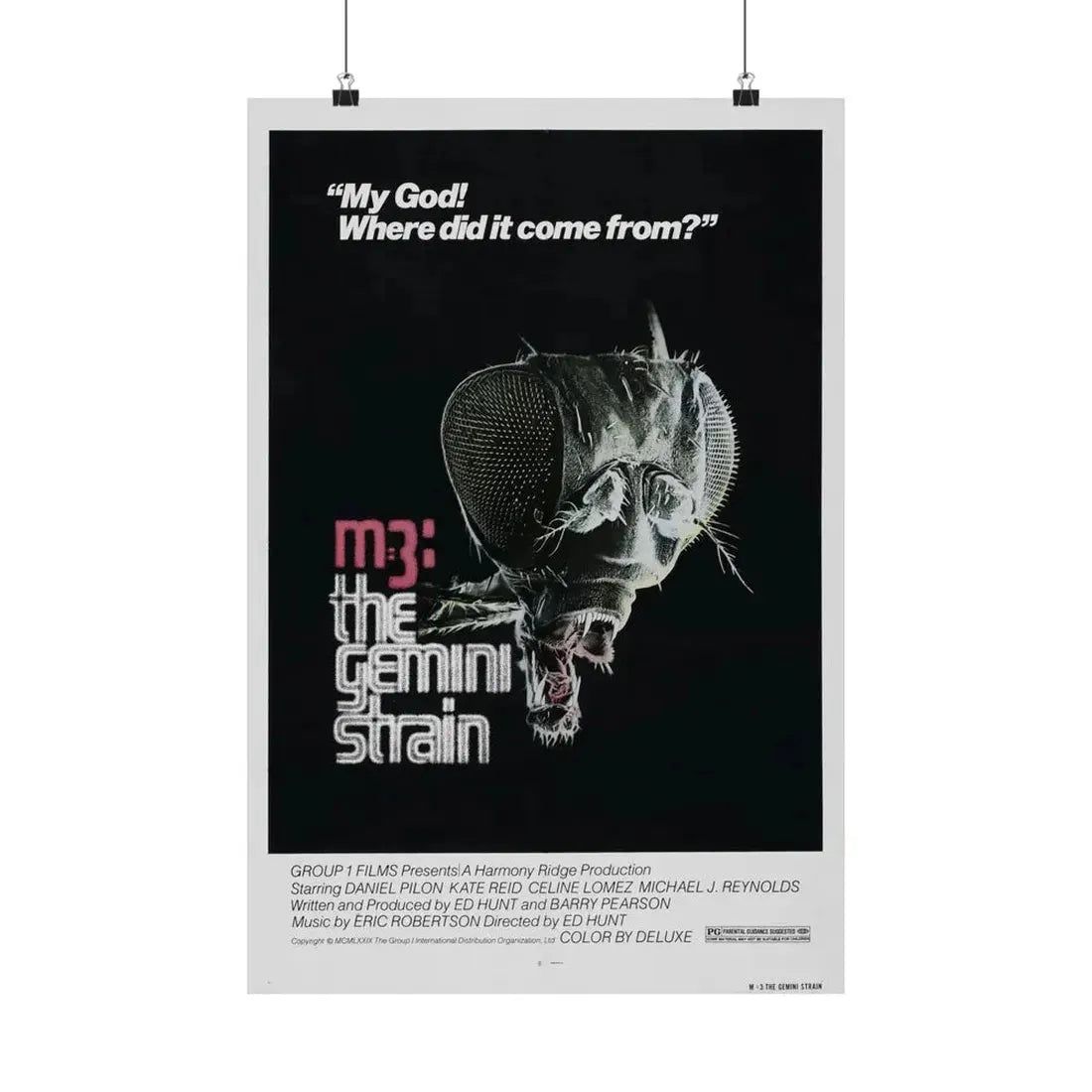 M3 THE GEMINI STRAIN 1979 - Paper Movie Poster - The Sticker Space
