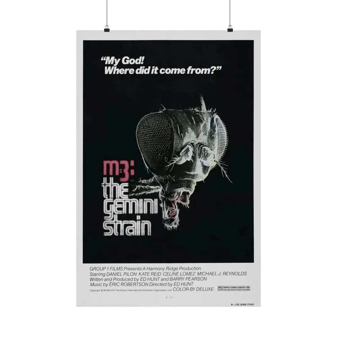 M3 THE GEMINI STRAIN 1979 - Paper Movie Poster - The Sticker Space