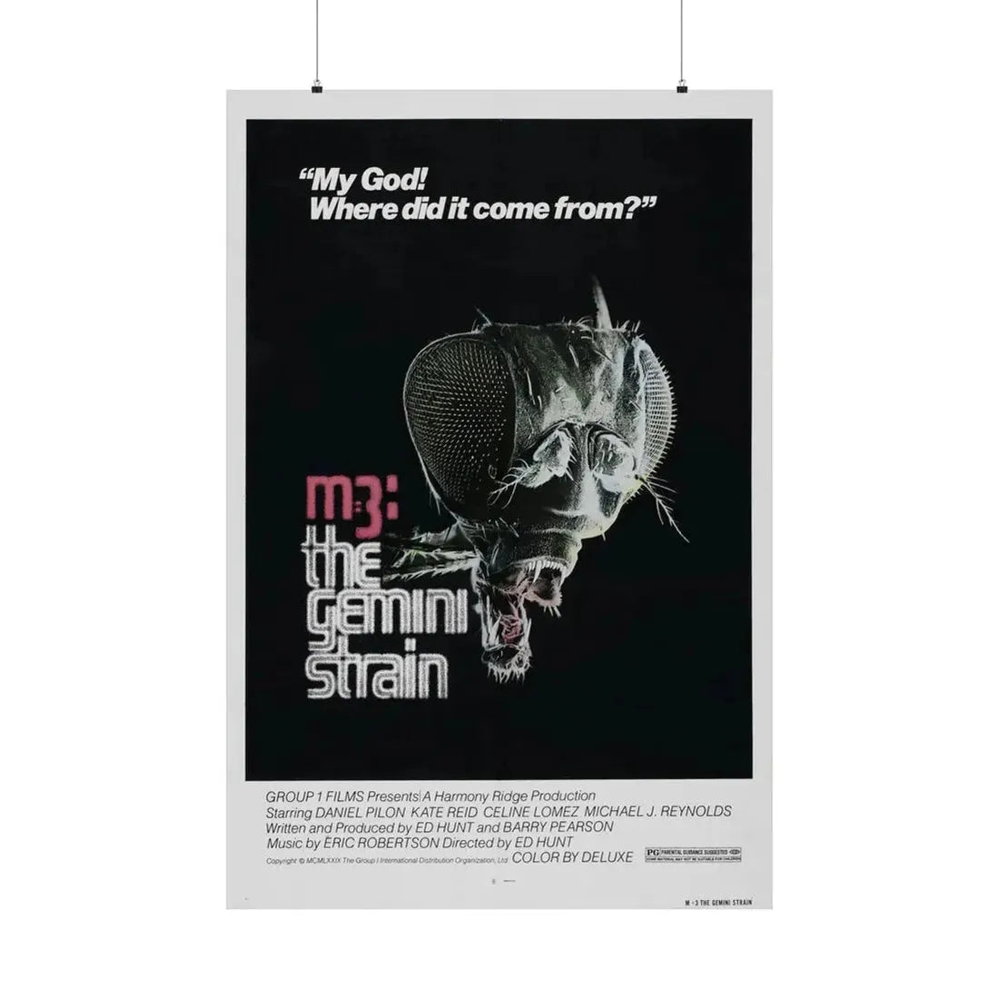 M3 THE GEMINI STRAIN 1979 - Paper Movie Poster - The Sticker Space