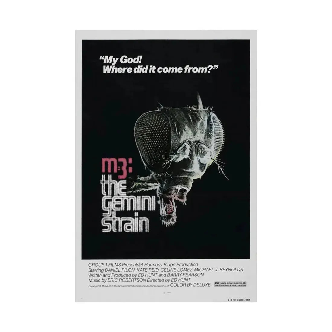 M3 THE GEMINI STRAIN 1979 - Paper Movie Poster - The Sticker Space