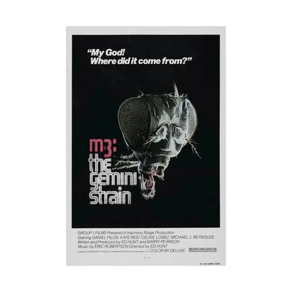 M3 THE GEMINI STRAIN 1979 - Paper Movie Poster - The Sticker Space