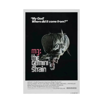 M3 THE GEMINI STRAIN 1979 - Paper Movie Poster - The Sticker Space