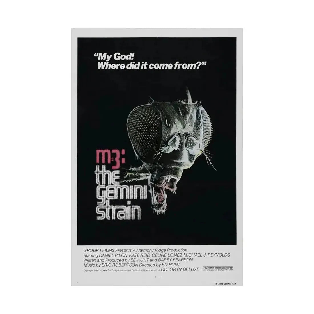 M3 THE GEMINI STRAIN 1979 - Paper Movie Poster - The Sticker Space