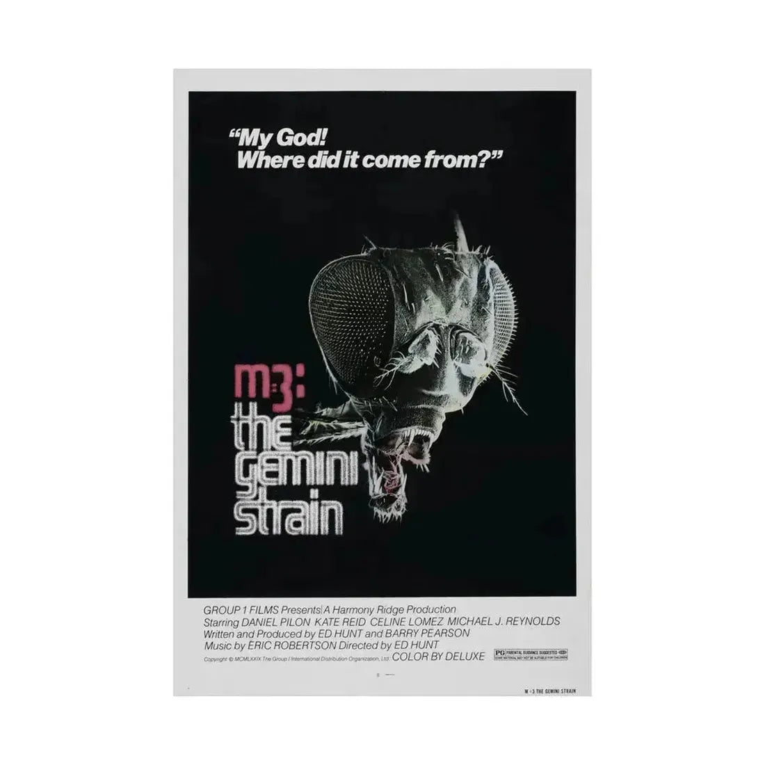 M3 THE GEMINI STRAIN 1979 - Paper Movie Poster - The Sticker Space
