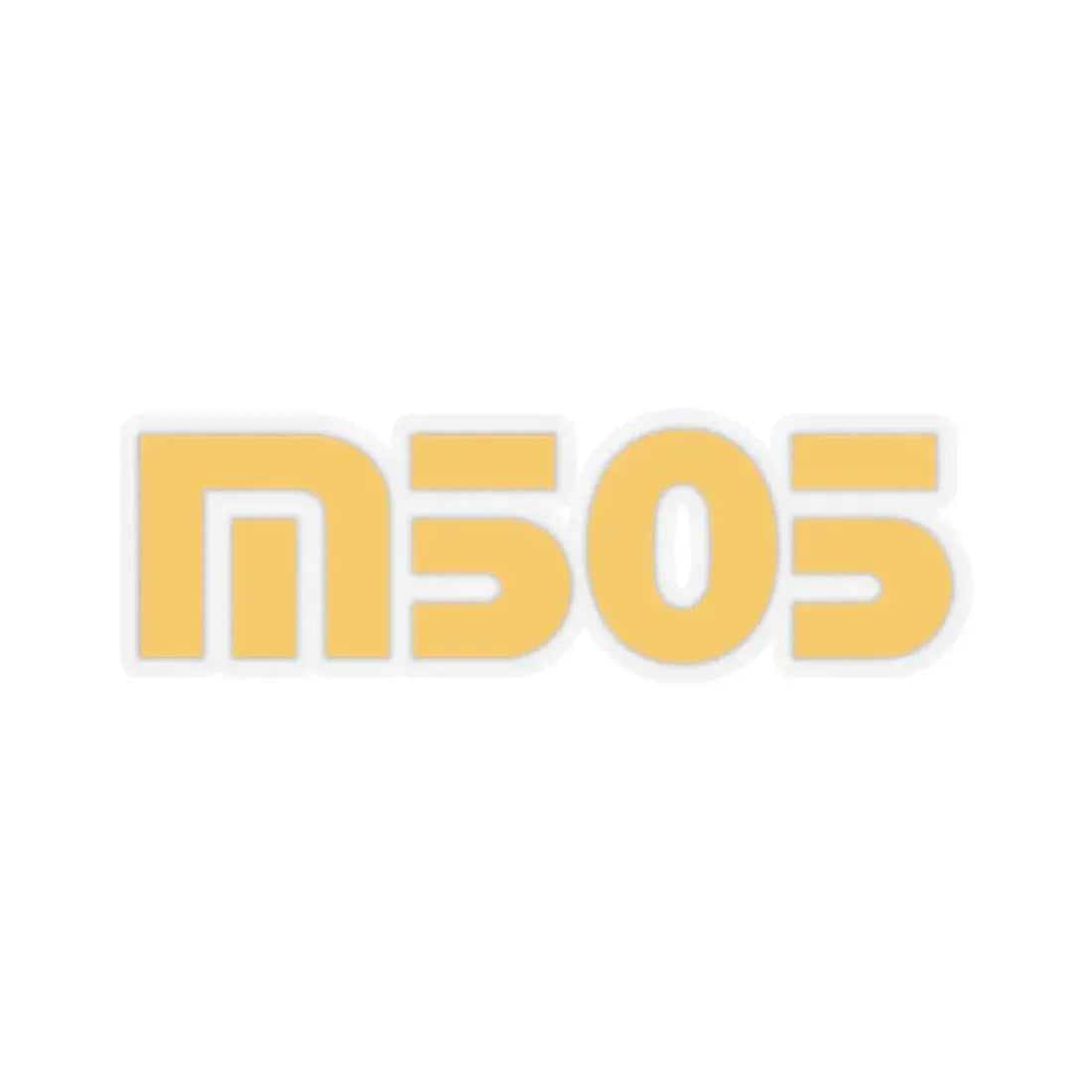 M505 (yellow) (Logo) STICKER Vinyl Kiss-Cut Decal 2 Inch Transparent - The Sticker Space