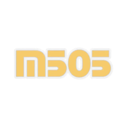 M505 (yellow) (Logo) STICKER Vinyl Kiss-Cut Decal 2 Inch Transparent - The Sticker Space