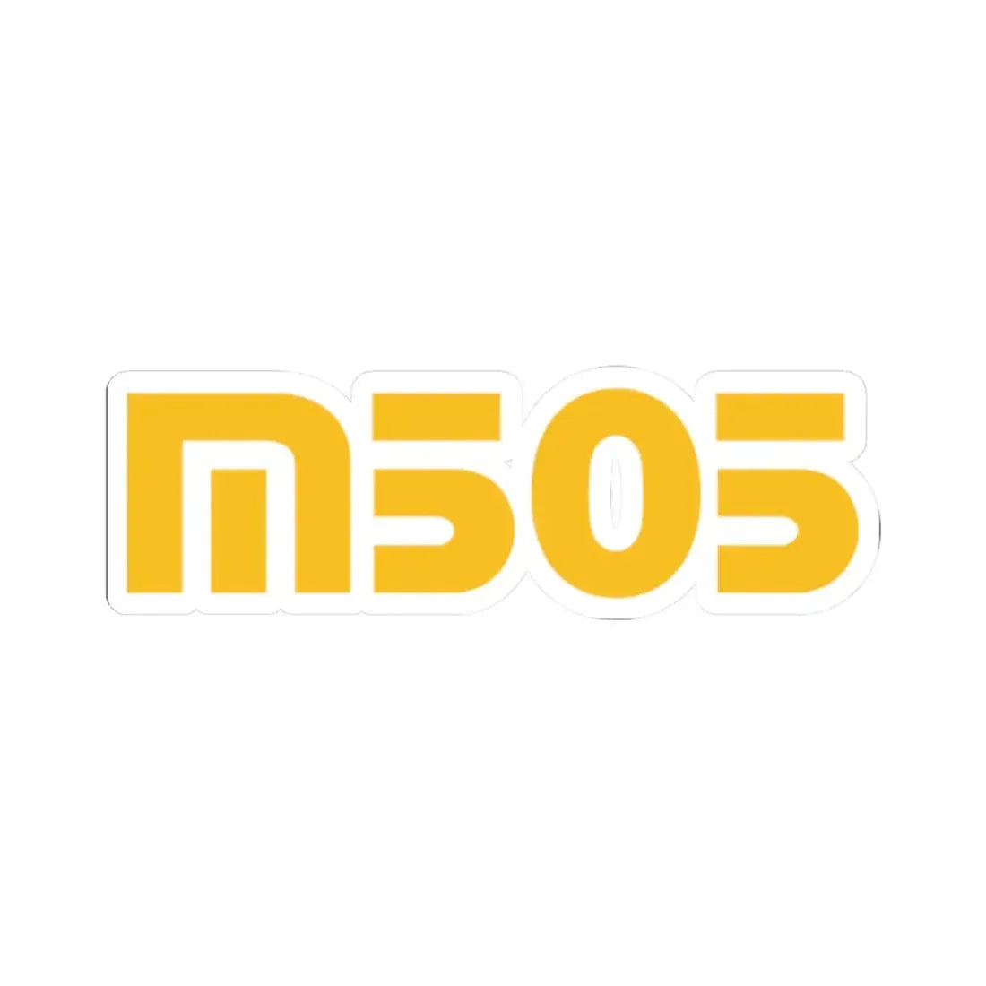 M505 (yellow) (Logo) STICKER Vinyl Kiss-Cut Decal 2 Inch White - The Sticker Space