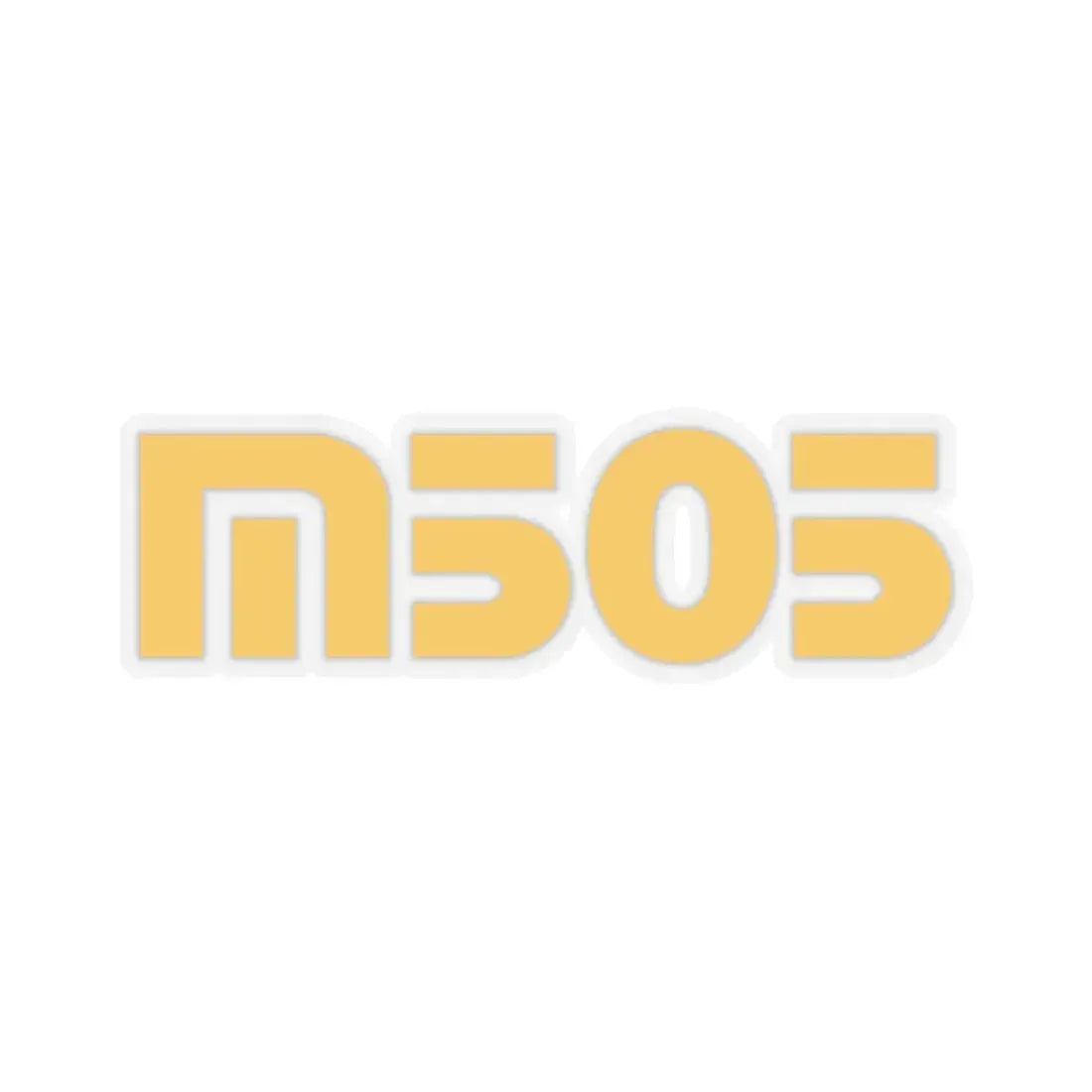 M505 (yellow) (Logo) STICKER Vinyl Kiss-Cut Decal 3 Inch Transparent - The Sticker Space