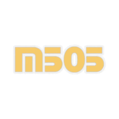 M505 (yellow) (Logo) STICKER Vinyl Kiss-Cut Decal 3 Inch Transparent - The Sticker Space