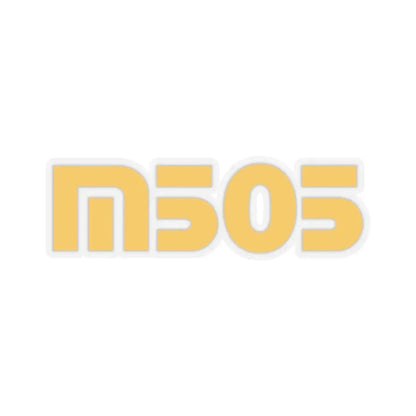 M505 (yellow) (Logo) STICKER Vinyl Kiss-Cut Decal 4 Inch Transparent - The Sticker Space