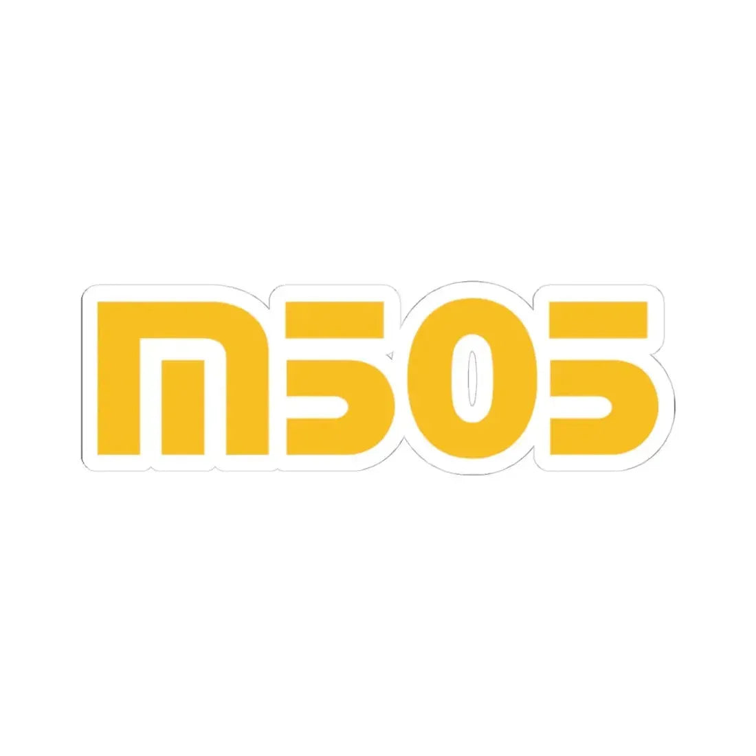 M505 (yellow) (Logo) STICKER Vinyl Kiss-Cut Decal 4 Inch White - The Sticker Space