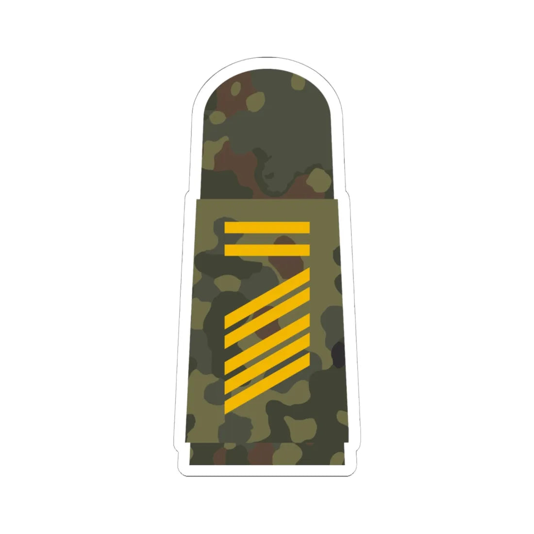 MA 5G5 16 Oberstabsgefreiter BA L (Military Rank) STICKER Vinyl Kiss-Cut Decal 6 Inch White - The Sticker Space