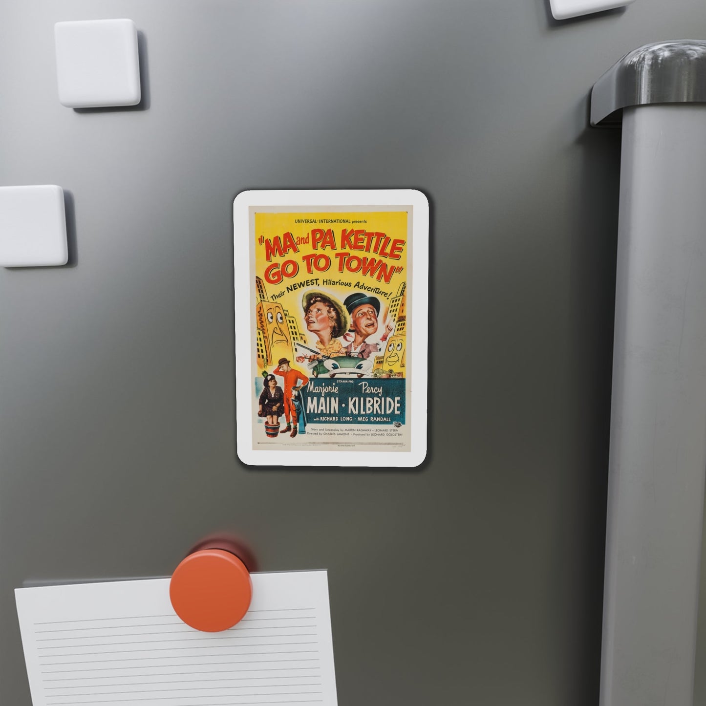 Ma and Pa Kettle Go to Town 1950 Movie Poster Die-Cut Magnet-The Sticker Space