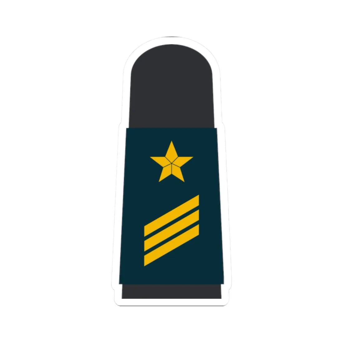 MA BGDB 14 Hauptgefreiter OA L (Military Rank) STICKER Vinyl Kiss-Cut Decal 2 Inch White - The Sticker Space