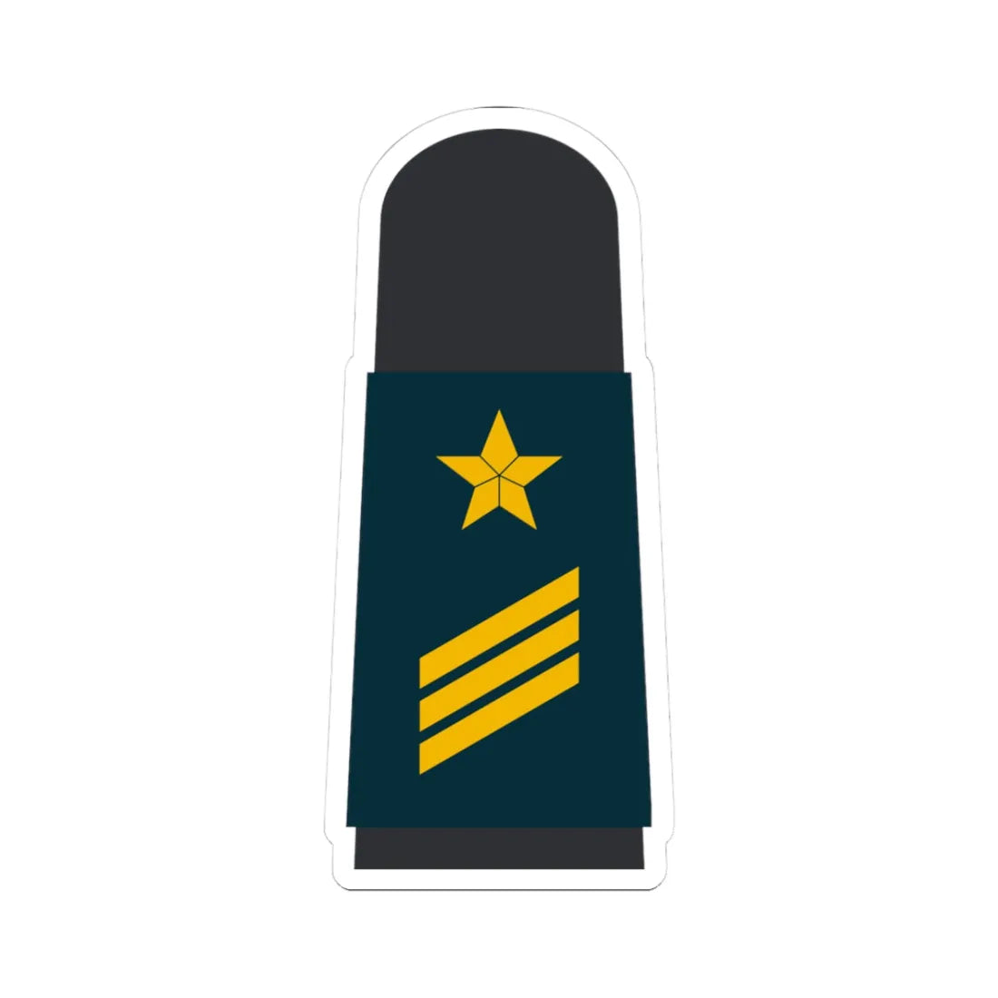 MA BGDB 14 Hauptgefreiter OA L (Military Rank) STICKER Vinyl Kiss-Cut Decal 3 Inch White - The Sticker Space