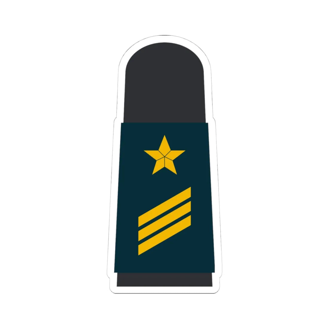 MA BGDB 14 Hauptgefreiter OA L (Military Rank) STICKER Vinyl Kiss-Cut Decal 4 Inch White - The Sticker Space