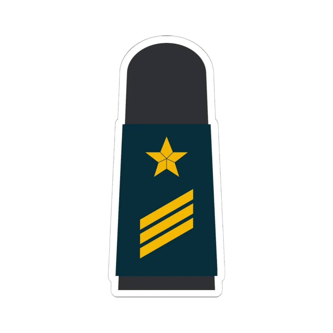 MA BGDB 14 Hauptgefreiter OA L (Military Rank) STICKER Vinyl Kiss-Cut Decal 6 Inch White - The Sticker Space