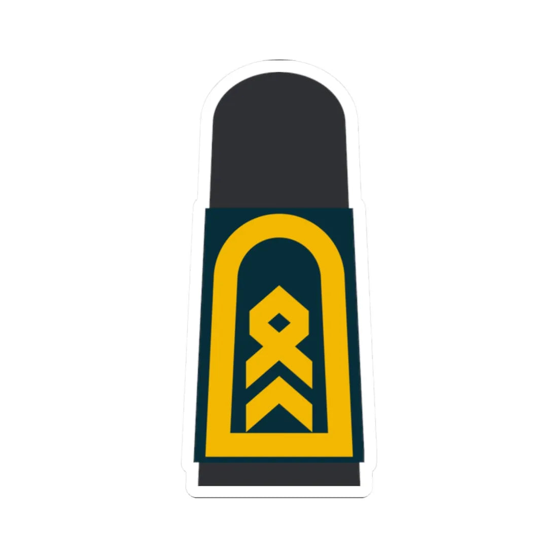 MA BGDB 34 Stabsbootsmann (Military Rank) STICKER Vinyl Kiss-Cut Decal 2 Inch White - The Sticker Space