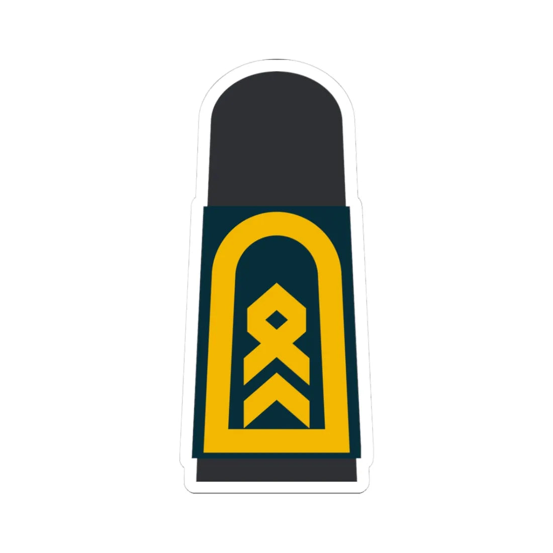 MA BGDB 34 Stabsbootsmann (Military Rank) STICKER Vinyl Kiss-Cut Decal 3 Inch White - The Sticker Space