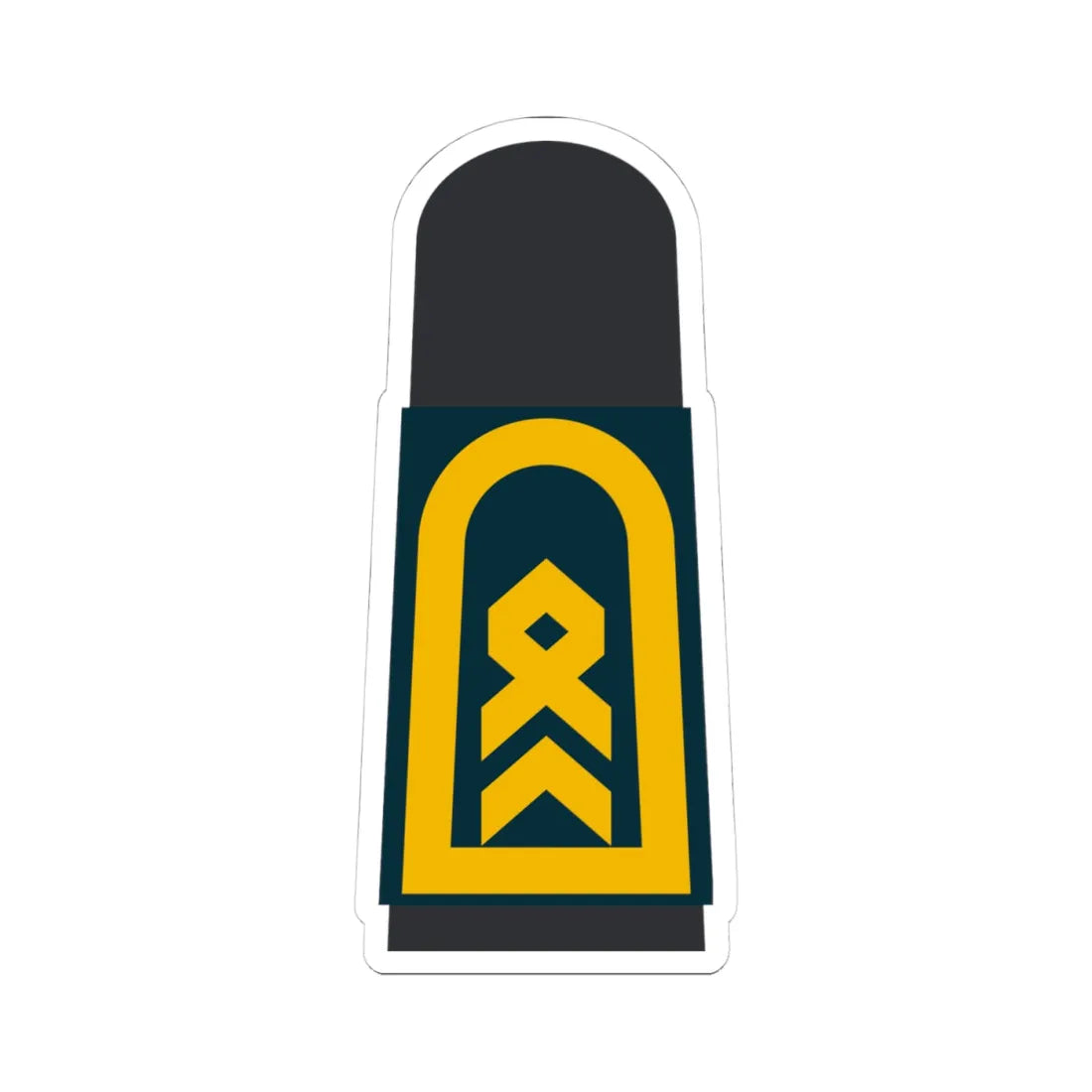 MA BGDB 34 Stabsbootsmann (Military Rank) STICKER Vinyl Kiss-Cut Decal 4 Inch White - The Sticker Space