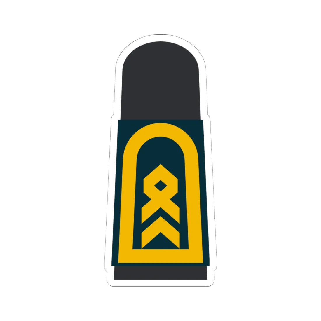 MA BGDB 34 Stabsbootsmann (Military Rank) STICKER Vinyl Kiss-Cut Decal 6 Inch White - The Sticker Space