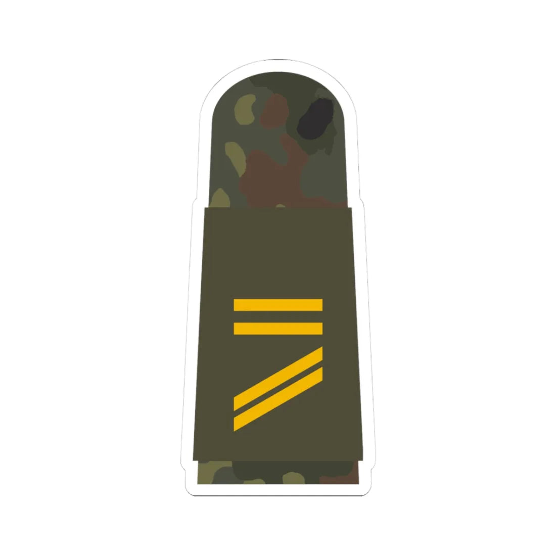 MA OG5 13 Obergefreiter BA L (Military Rank) STICKER Vinyl Kiss-Cut Decal 3 Inch White - The Sticker Space