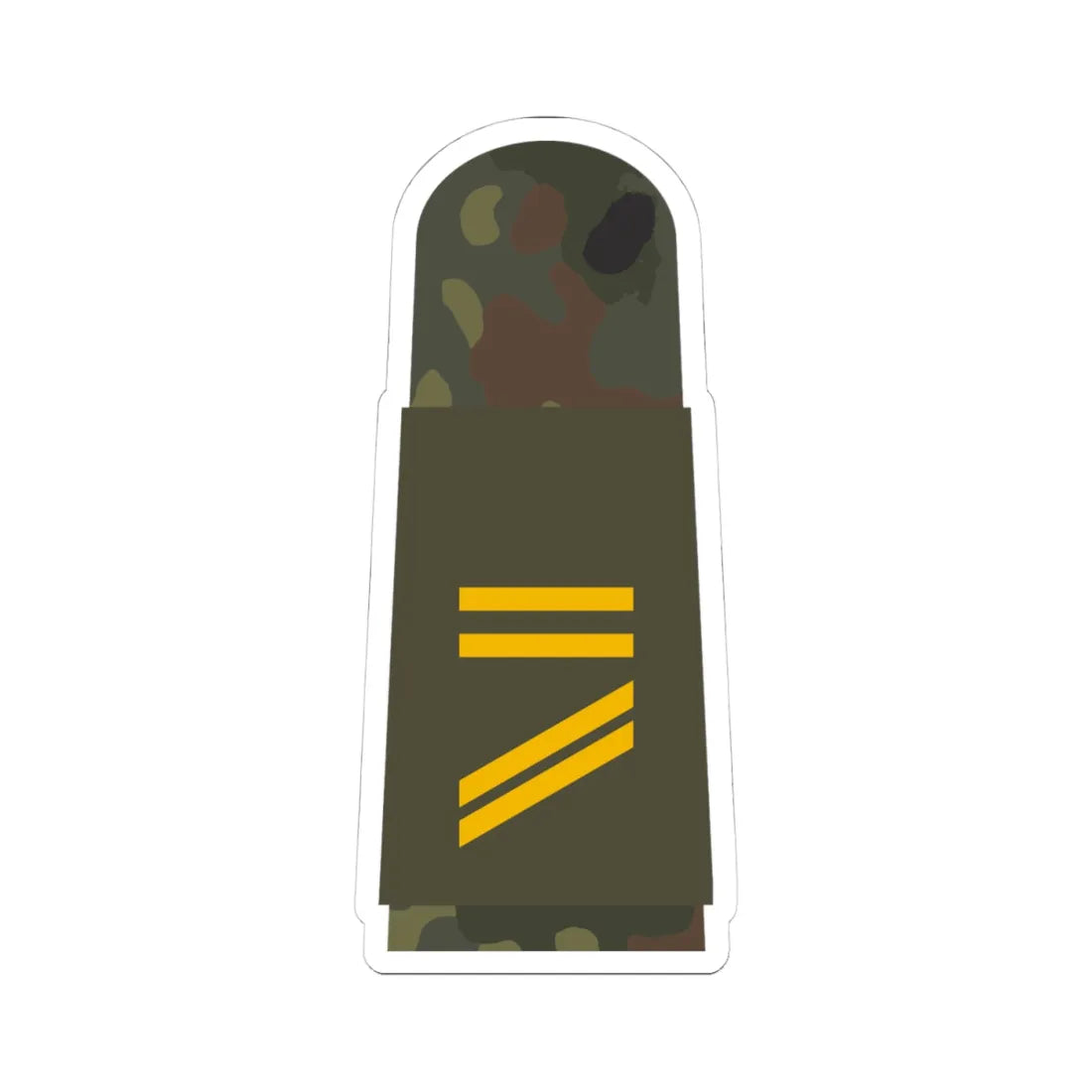MA OG5 13 Obergefreiter BA L (Military Rank) STICKER Vinyl Kiss-Cut Decal 4 Inch White - The Sticker Space