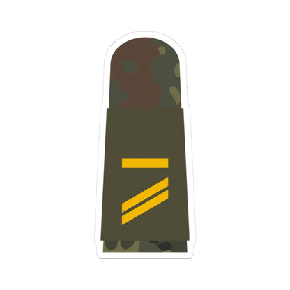 MA OG5 13 Obergefreiter MA L (Military Rank) STICKER Vinyl Kiss-Cut Decal 3 Inch White - The Sticker Space