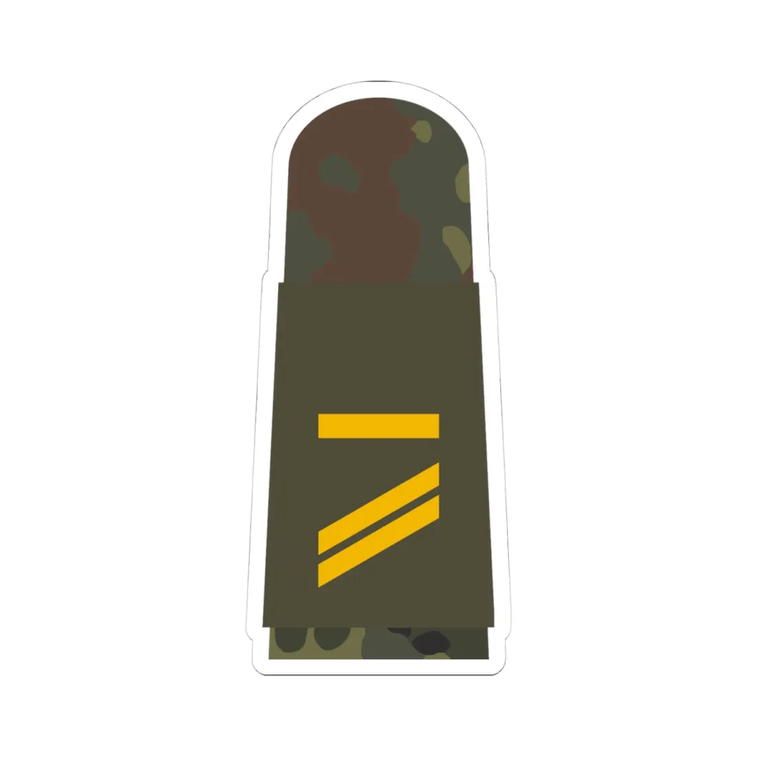 MA OG5 13 Obergefreiter MA L (Military Rank) STICKER Vinyl Kiss-Cut Decal 4 Inch White - The Sticker Space