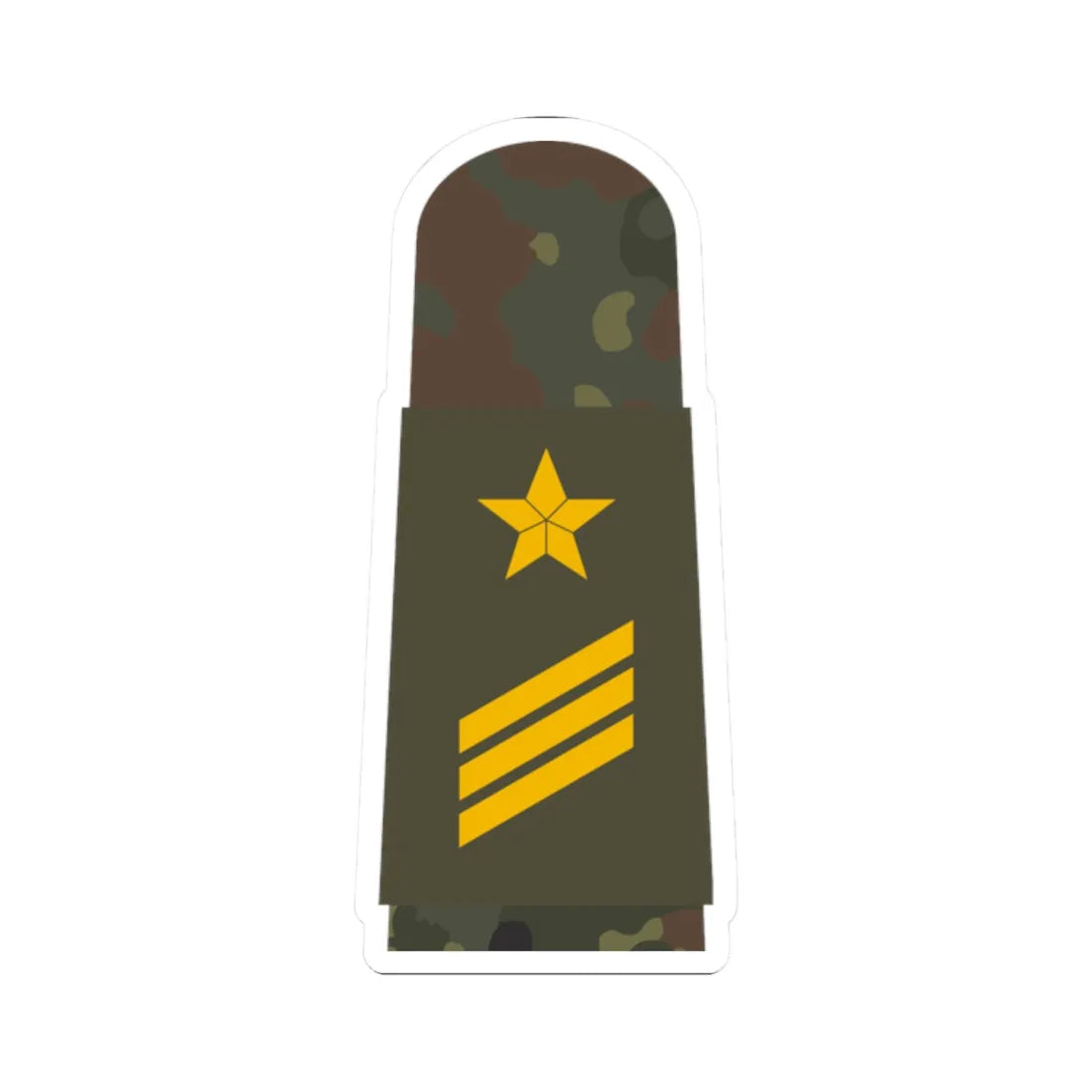 MA OG5 14 Hauptgefreiter OA L (Military Rank) STICKER Vinyl Kiss-Cut Decal 2 Inch White - The Sticker Space