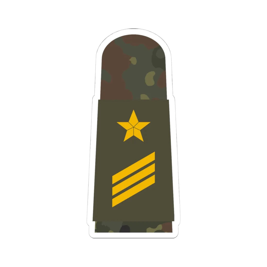 MA OG5 14 Hauptgefreiter OA L (Military Rank) STICKER Vinyl Kiss-Cut Decal 4 Inch White - The Sticker Space