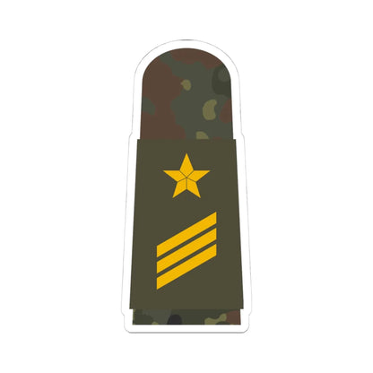 MA OG5 14 Hauptgefreiter OA L (Military Rank) STICKER Vinyl Kiss-Cut Decal 4 Inch White - The Sticker Space