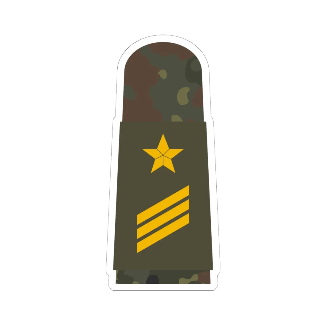 MA OG5 14 Hauptgefreiter OA L (Military Rank) STICKER Vinyl Kiss-Cut Decal 6 Inch White - The Sticker Space