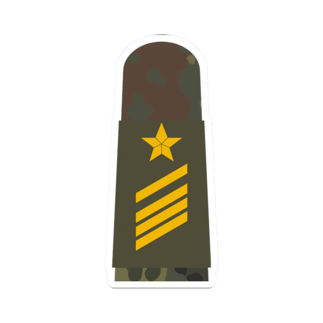 MA OG5 15 Stabsgefreiter OA L (Military Rank) STICKER Vinyl Kiss-Cut Decal 2 Inch White - The Sticker Space