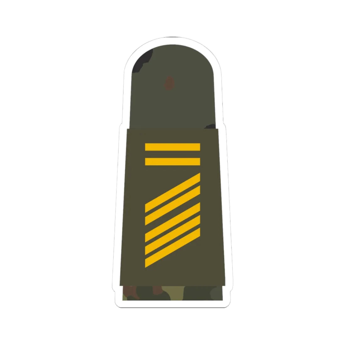 MA OG5 16 Oberstabsgefreiter BA L (Military Rank) STICKER Vinyl Kiss-Cut Decal 3 Inch White - The Sticker Space
